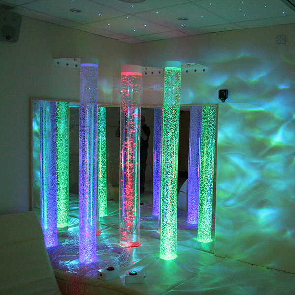 Wood Backed Bubble Tube Mirrors Bubble & Borealis Tube Accessories