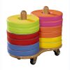 Bi-Colour Cushion Donut Trolley - 12