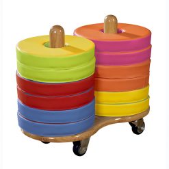 Bi-Colour Cushion Donut Trolley - 12