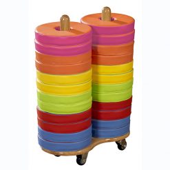 Bi-Colour Cushion Donut Trolley - 24